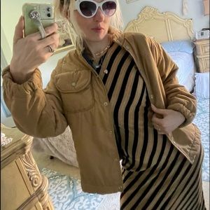 Vintage Avon quilted bomber jacket size large